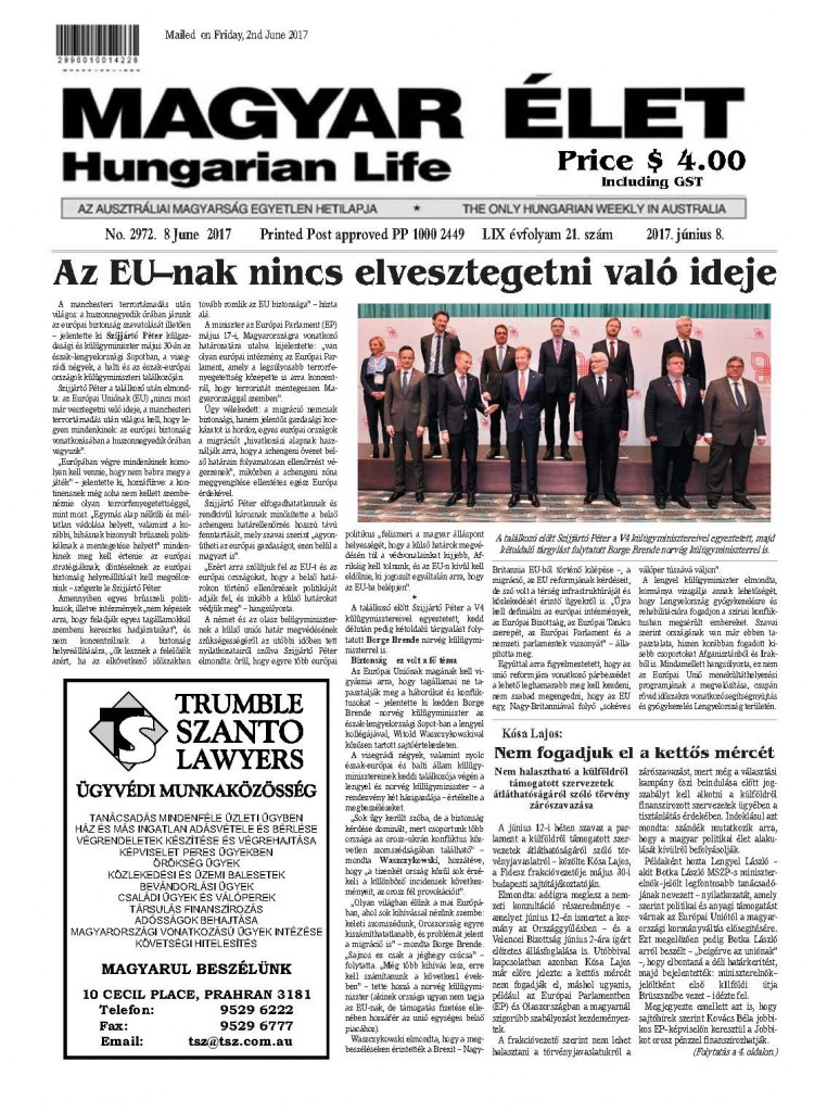 cimlap Magyar Elet 2017. jun.8