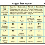 Naptár 2017. Október