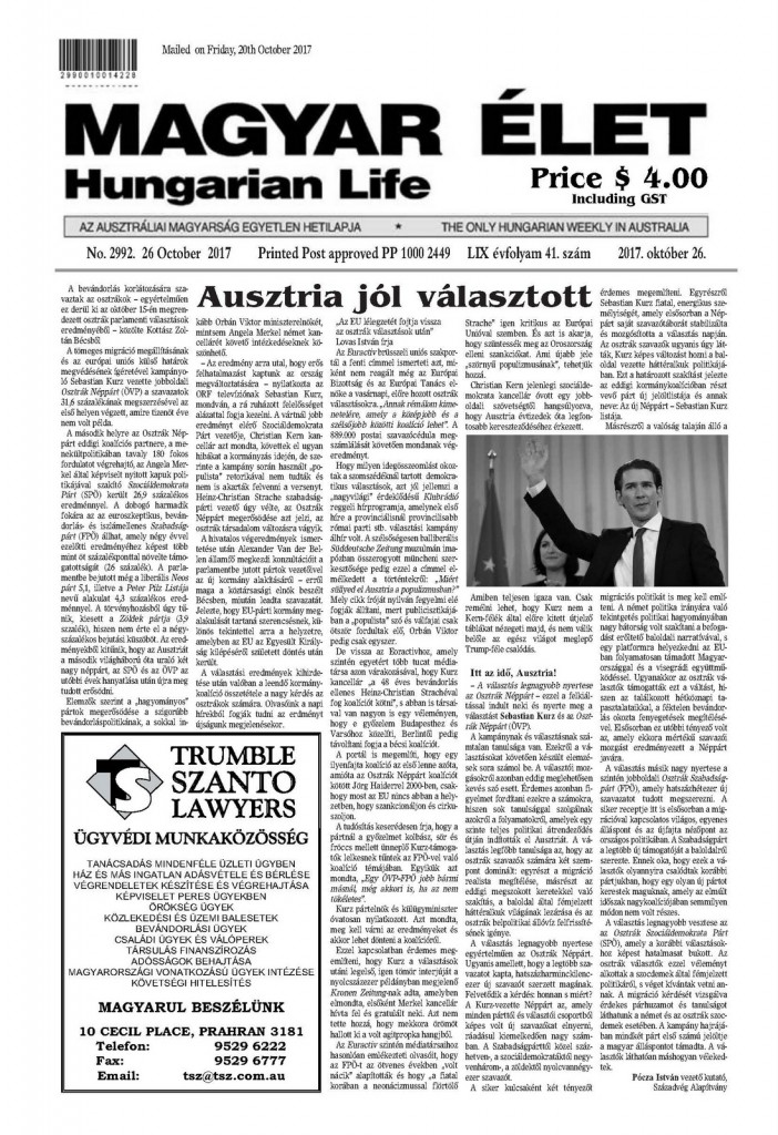 1-cimlap Magyar Elet 2017. okt. 26