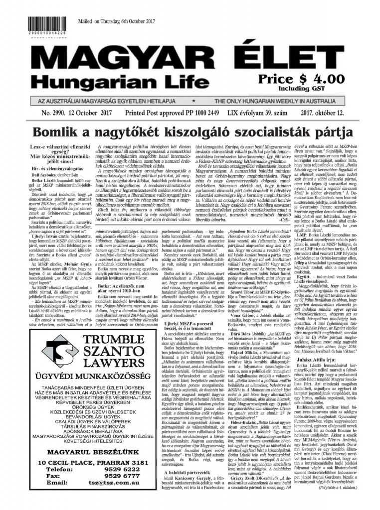1-cimlap Magyar Elet 2017. okt.12