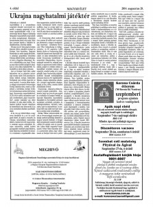 1-Magyar élet – 56. évf. 34. sz. (2014. augusztus 28.) – EPA02228_magyar_elet_2014_34_Page_04_Image_0001 (ONLINE PORTÁL 2022)